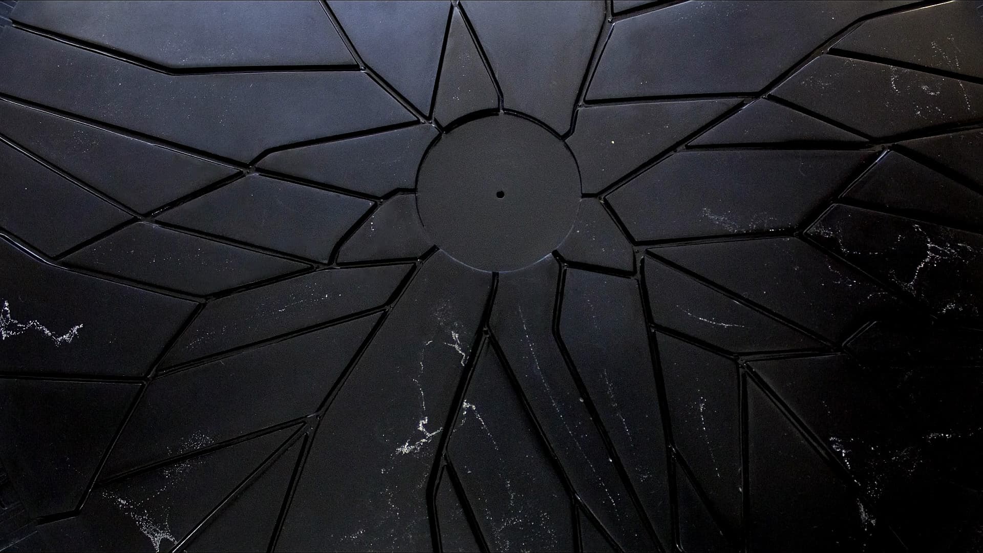 Crystal Shield sculpture close view