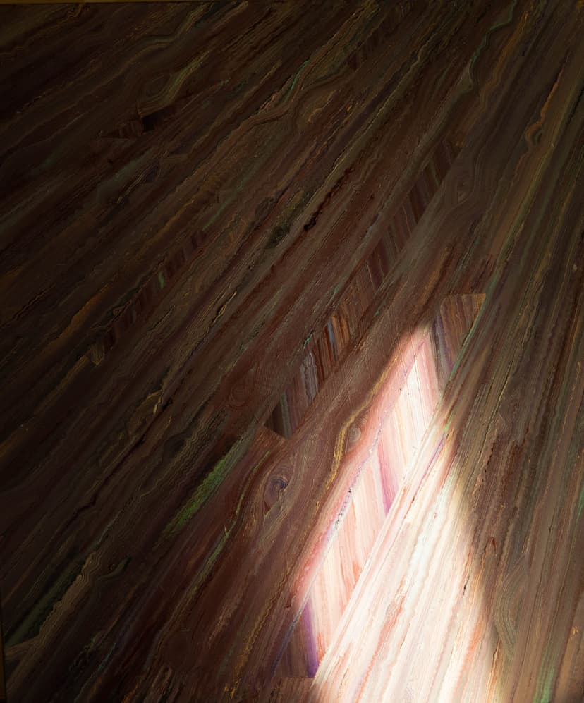 Oil painting under the sun light